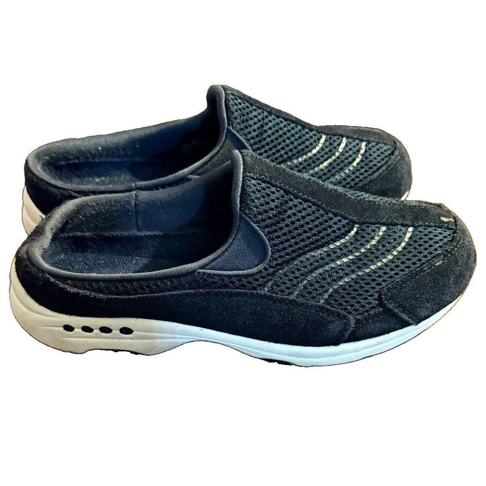 Easy Spirit Traveltime Women’s Navy/White Mesh Cushioned Slip-On Shoes 6.5 M